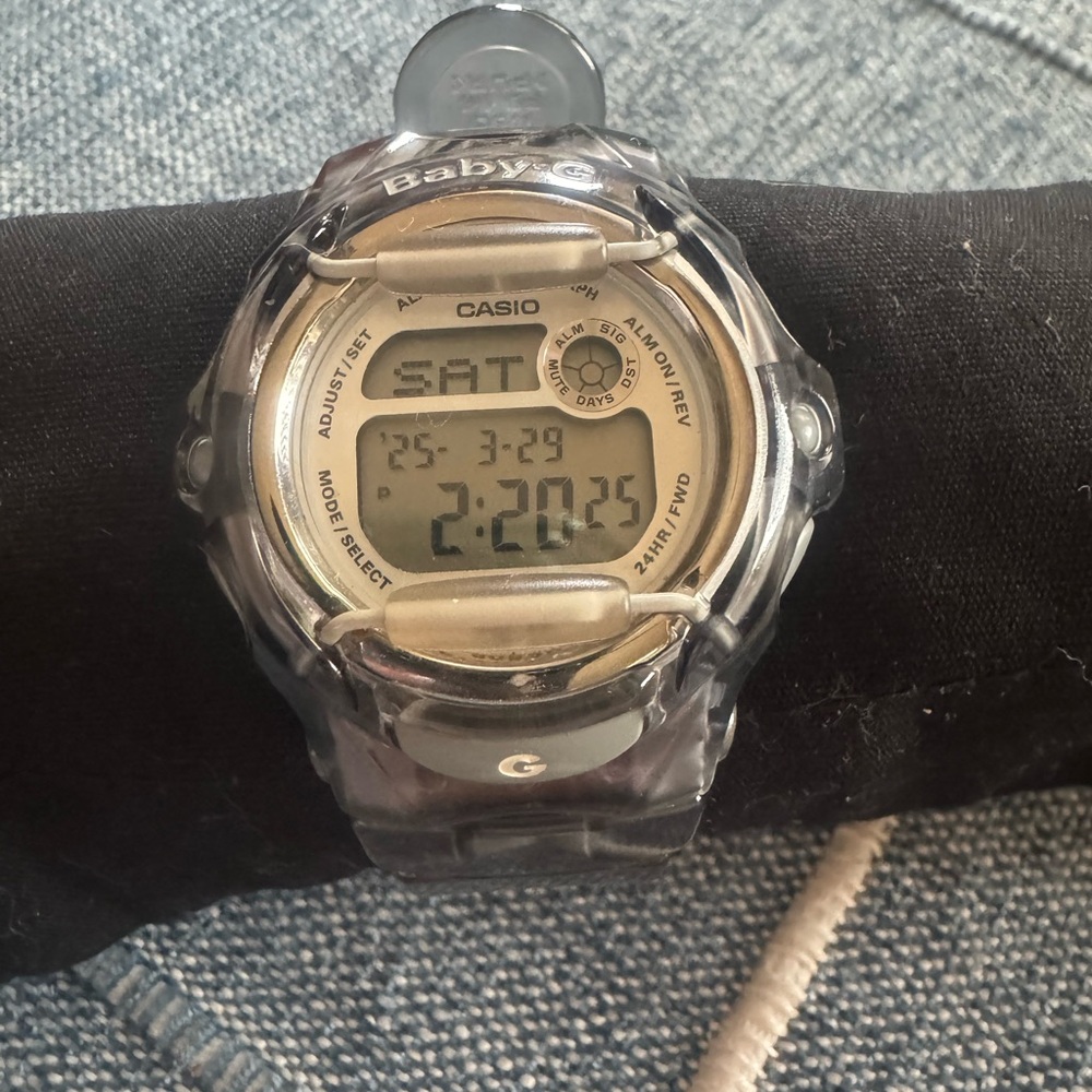 Casio Baby-G ShockTranslucent Grey Digital Watch
